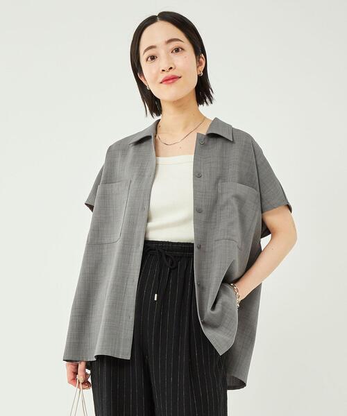 グリーンレーベルリラクシングフレンチスリーブ シャツジャケット