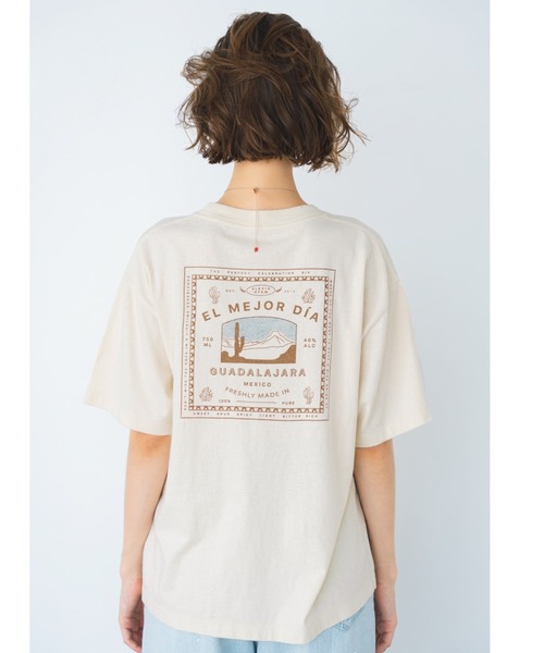 ALEXIA STAM(アリシアスタン)の「Mexican Tequila Label Graphic Tee / メキシカンテキーラTee(Tシャツ/カットソー・レディース・オフホワイト/ライトベージュ・FREE)」の5枚目の写真
