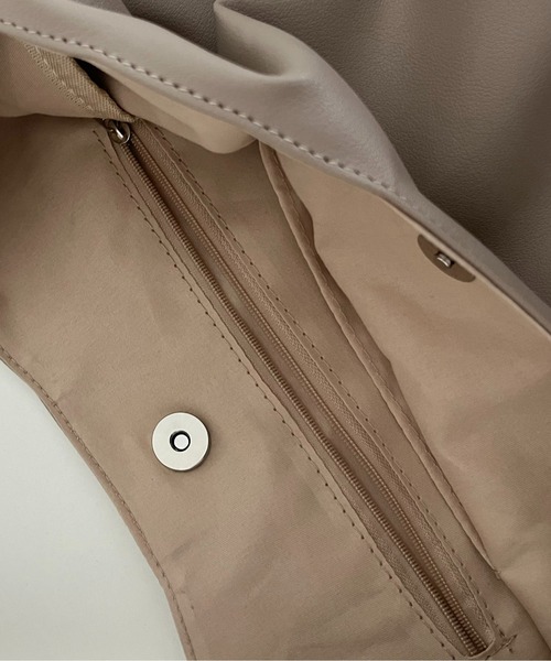 prose verse（プロズヴェール）の「ワンショルダートートバッグ（トートバッグ・レディース・グレー/ブラック・ﾌﾘ-）」の3枚目の写真