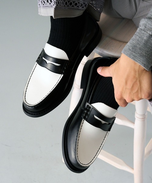 レザー コイン ローファー / 牛革 / London Shoe Make Oxford and