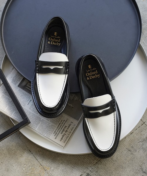 レザー コイン ローファー / 牛革 / London Shoe Make Oxford and