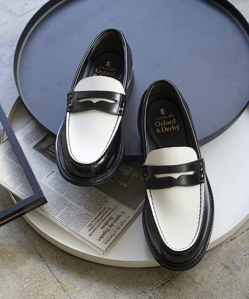 レザー コイン ローファー / 牛革 / London Shoe Make Oxford and