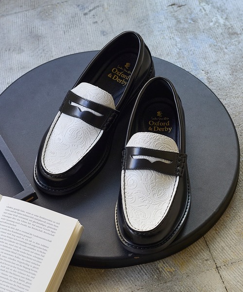 レザー コイン ローファー / 牛革 / London Shoe Make Oxford and
