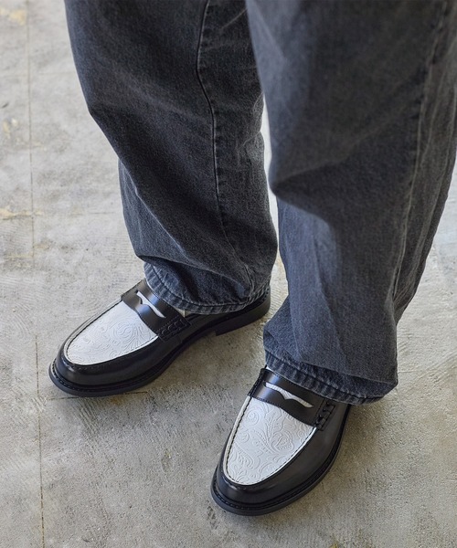 レザー コイン ローファー / 牛革 / London Shoe Make Oxford and 