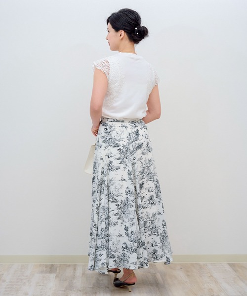 冷感レース袖リブトップス(マタニティ/授乳対応)（マタニティウェア/グッズ）｜SweetMommy（スウィートマミー）