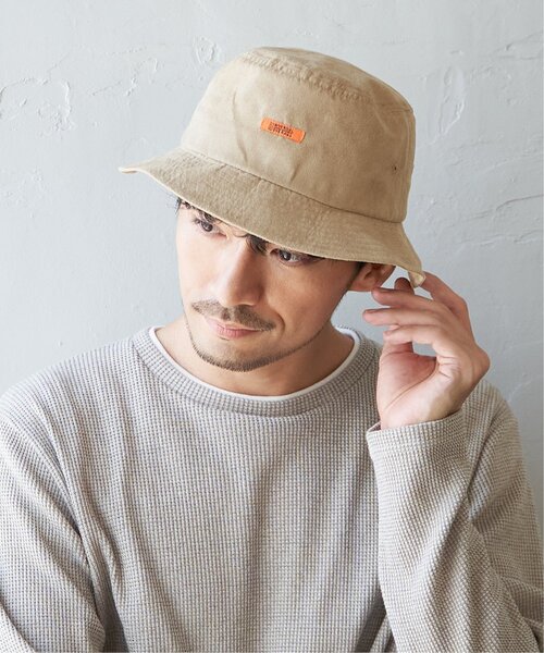 UNIVERSAL OVERALL（ユニバーサルオーバーオール）の「UNIVERSAL OVERALL フェイクスウェードバケットハット（ハット・メンズ・ブラック/ベージュ・FREE）」の14枚目の写真