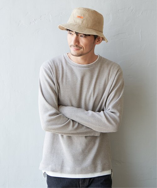 UNIVERSAL OVERALL（ユニバーサルオーバーオール）の「UNIVERSAL OVERALL フェイクスウェードバケットハット（ハット・メンズ・ブラック/ベージュ・FREE）」の15枚目の写真