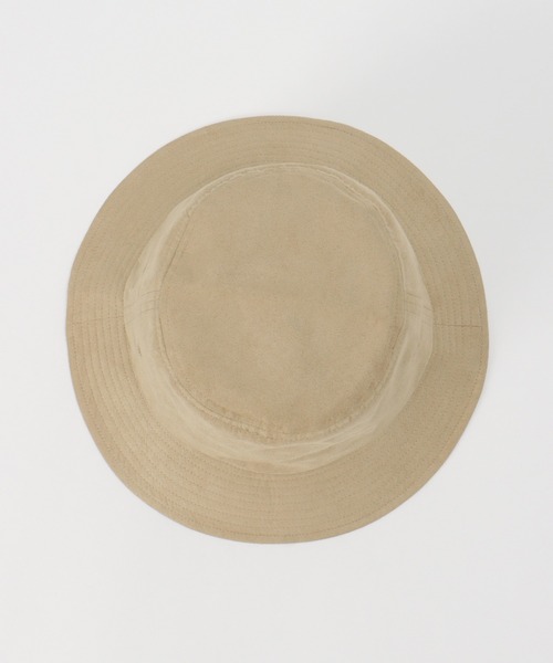 UNIVERSAL OVERALL（ユニバーサルオーバーオール）の「UNIVERSAL OVERALL フェイクスウェードバケットハット（ハット・メンズ・ブラック/ベージュ・FREE）」の7枚目の写真