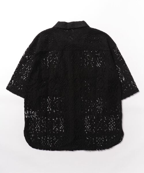 LOWRYS FARM（ローリーズファーム）の「カットレースシャツ５Ｓ  971590（シャツ/ブラウス・レディース・ブラック/アイボリー/その他・FREE）」の12枚目の写真