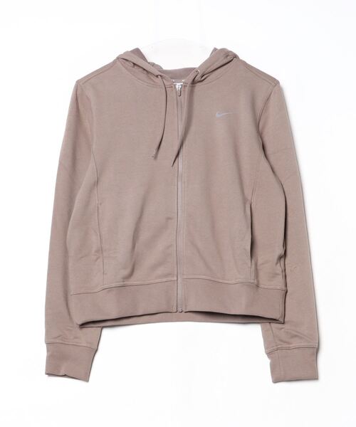 NIKE（ナイキ）の「ナイキ NIKE ナイキ ワン DF フルジップ L/S フーディ LBR（パーカー・レディース・ライトグリーン/ブラック/スモークピンク/グレー/サックスブルー/ピンク/ブラウン・M/L/XL）」の3枚目の写真