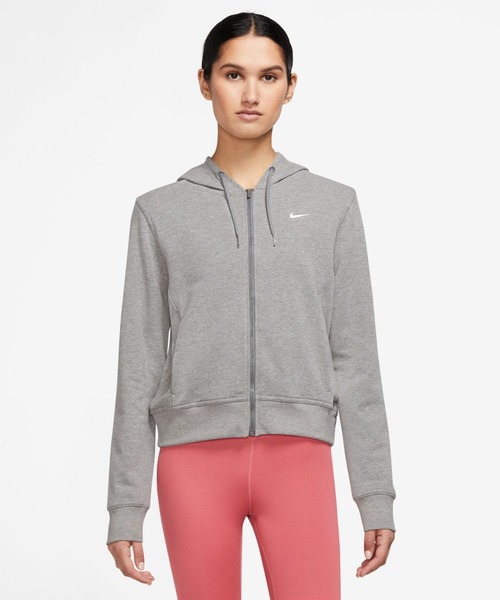 NIKE（ナイキ）の「ナイキ NIKE ナイキ ワン DF フルジップ L/S フーディ LBR（パーカー・レディース・ライトグリーン/ブラック/スモークピンク/グレー/サックスブルー/ピンク/ブラウン・M/L/XL）」の2枚目の写真