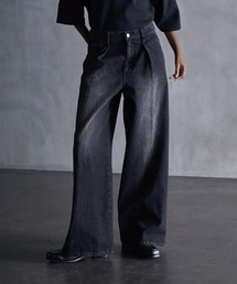 CALLNE（カルネ）の「【CALLNE】1Tuck Wide Straight Deinm / 1タックワイドストレートデニム（12.8oz）（デニムパンツ）」