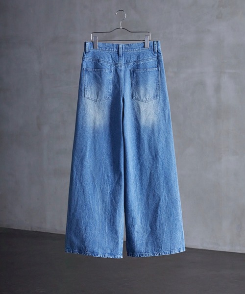 CALLNE（カルネ）の「【CALLNE】1Tuck Wide Straight Deinm / 1タックワイドストレートデニム（12.8oz）（デニムパンツ・メンズ・オフホワイト/ブラック系/ブラック/ブラック系1/ブルー/ブルー系1/ライトグレー・L/M/S）」の13枚目の写真
