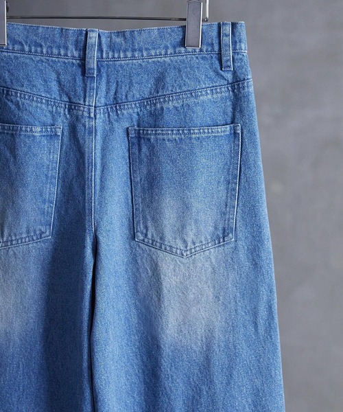 CALLNE（カルネ）の「【CALLNE】1Tuck Wide Straight Deinm / 1タックワイドストレートデニム（12.8oz）（デニムパンツ・メンズ・オフホワイト/ブラック系/ブラック/ブラック系1/ブルー/ブルー系1/ライトグレー・L/M/S）」の16枚目の写真