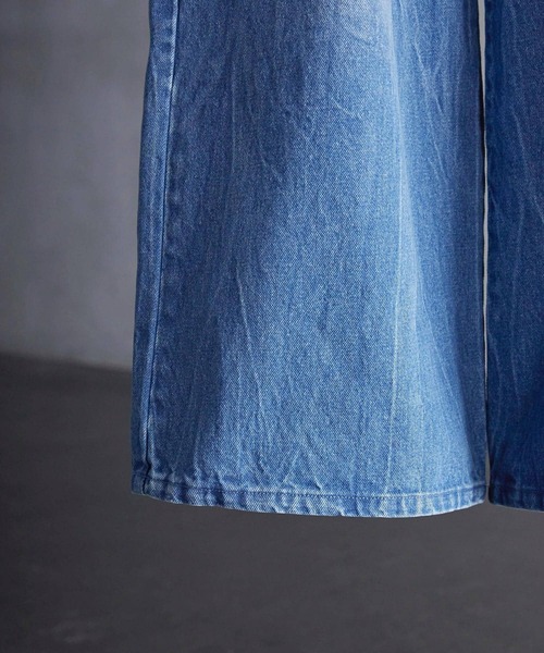 CALLNE（カルネ）の「【CALLNE】1Tuck Wide Straight Deinm / 1タックワイドストレートデニム（12.8oz）（デニムパンツ・メンズ・オフホワイト/ブラック系/ブラック/ブラック系1/ブルー/ブルー系1/ライトグレー・L/M/S）」の17枚目の写真