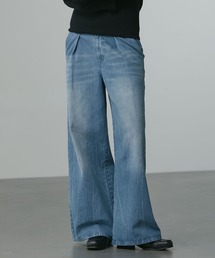 CALLNE（カルネ）の「【CALLNE】1Tuck Wide Straight Deinm / 1タックワイドストレートデニム（12.8oz）（デニムパンツ）」