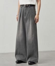 CALLNE（カルネ）の「【CALLNE】1Tuck Wide Straight Deinm / 1タックワイドストレートデニム（12.8oz）（デニムパンツ）」