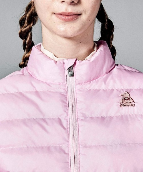 MUNSINGWEAR(マンシングウェア)の「『ENVOY 3 COLORS PENGUIN』HEATNAVIはっ水中わたブルゾン(ブルゾン・レディース・ピンク/ブラック・XL/L/M)」の8枚目の写真