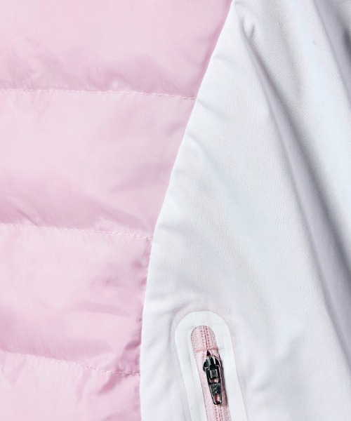 MUNSINGWEAR(マンシングウェア)の「『ENVOY 3 COLORS PENGUIN』HEATNAVIはっ水中わたブルゾン(ブルゾン・レディース・ピンク/ブラック・XL/L/M)」の11枚目の写真