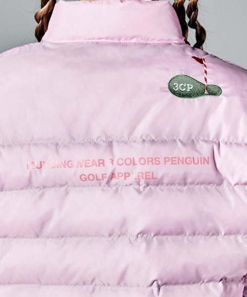 MUNSINGWEAR(マンシングウェア)の「『ENVOY 3 COLORS PENGUIN』HEATNAVIはっ水中わたブルゾン(ブルゾン・レディース・ピンク/ブラック・XL/L/M)」の12枚目の写真