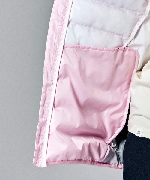 MUNSINGWEAR(マンシングウェア)の「『ENVOY 3 COLORS PENGUIN』HEATNAVIはっ水中わたブルゾン(ブルゾン・レディース・ピンク/ブラック・XL/L/M)」の14枚目の写真