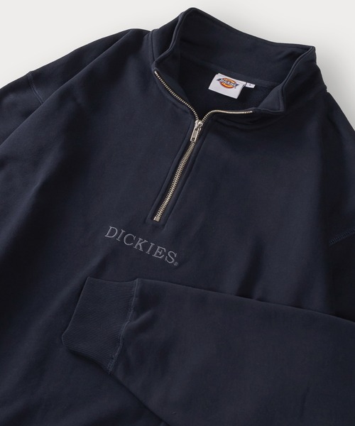 Dickies(ディッキーズ)の「【DICKIES/ディッキーズ】ワンポイント刺繍ハーフジップスウェット/プルオーバー/ビッグシルエット(スウェット・メンズ・ブラウン/アッシュグレー/ブラック/ネイビー・M/L/XL)」の4枚目の写真