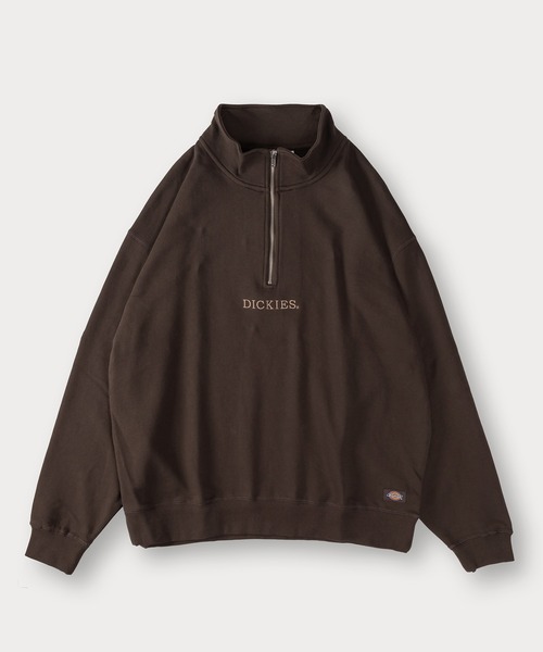Dickies(ディッキーズ)の「【DICKIES/ディッキーズ】ワンポイント刺繍ハーフジップスウェット/プルオーバー/ビッグシルエット(スウェット・メンズ・ブラウン/アッシュグレー/ブラック/ネイビー・M/L/XL)」の7枚目の写真