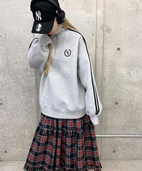 WC（ダブル シー）の「ハーフジップ2ラインスウェット（スウェット・レディース・ブラック/グレー/ピンク/グリーン・FREE）」の19枚目の写真