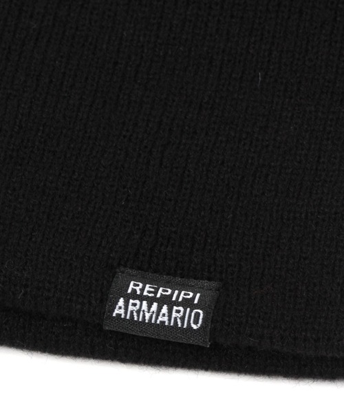 repipi armario（レピピ アルマリオ）の「アクリルビーニー（ニットキャップ/ビーニー・キッズ・グレー/ブラック・FREE）」の6枚目の写真