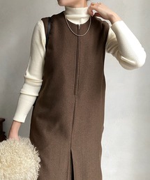 DouDou | 【WEB限定】 フロントファスナージャンスカ(ジャンパースカート)