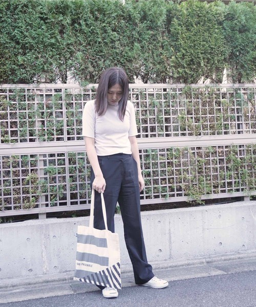 GLOBAL FORME CONCRETE（グローバルフォルムコンクリート）の「【AND PACKABLE】TB キルトトートバッグ（トートバッグ・メンズ・ナチュラル/マルチ/ネイビー/グレー・FREE）」の6枚目の写真