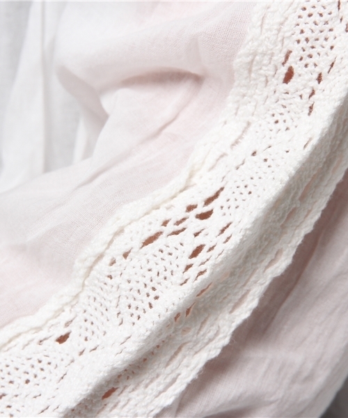 mystic（ミスティック）の「ローンガウン（シャツ/ブラウス・レディース・オフホワイト/ブラック/キャメル/ブルー・ﾌﾘ-）」の12枚目の写真