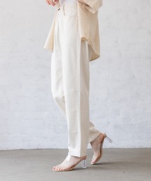 シンプル スタイリッシュ カラーテーパード チノパンツ