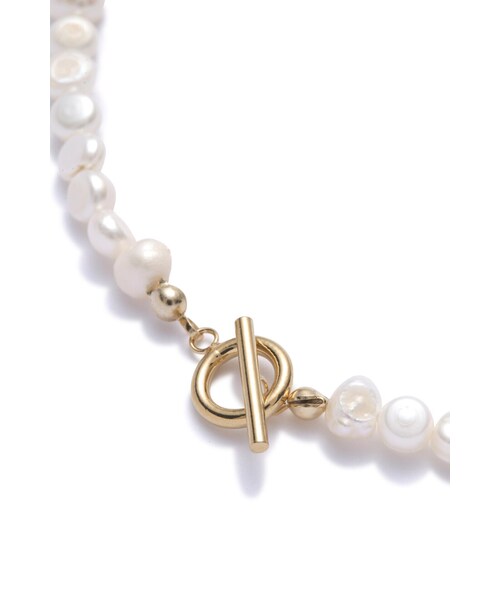 human woman（ヒューマンウーマン）の「淡水パールネックレス（ネックレス・レディース・ホワイト・ﾌﾘ-）」の5枚目の写真