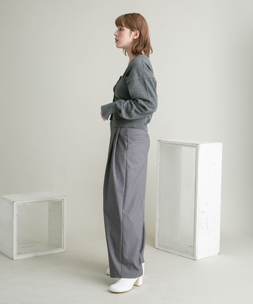 KBF（ケイビーエフ）の「マルチビスチェSETカーディガン（カーディガン/ボレロ・レディース・ベージュ/ブラウン/チャコールグレー・ONE）」の14枚目の写真