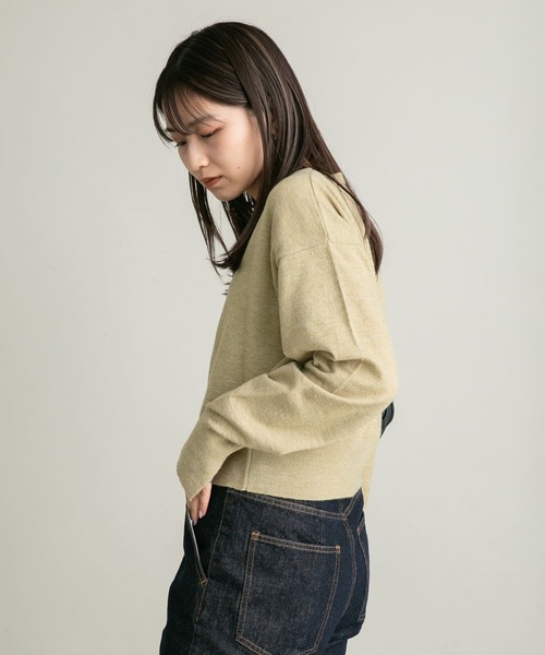 KBF（ケイビーエフ）の「マルチビスチェSETカーディガン（カーディガン/ボレロ・レディース・ベージュ/ブラウン/チャコールグレー・ONE）」の20枚目の写真