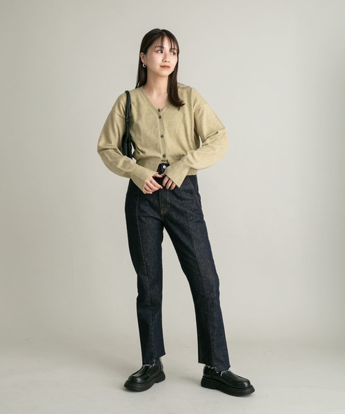 KBF（ケイビーエフ）の「マルチビスチェSETカーディガン（カーディガン/ボレロ・レディース・ベージュ/ブラウン/チャコールグレー・ONE）」の21枚目の写真