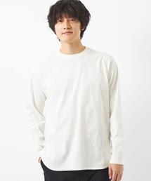 green label relaxing | ラウンドヘム クルーネック 長袖 Tシャツ(Tシャツ/カットソー)