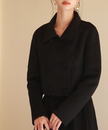 SAISON DE PAPILLON（セゾンドパピヨン）の「ダブルボタンショート丈チェスターコート（ピーコート）」