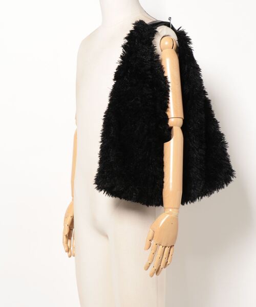 Settimissimo（セッティミッシモ）の「フェイクファー トートバッグ（トートバッグ・レディース・ブラック/ベージュ・FREE）」の6枚目の写真