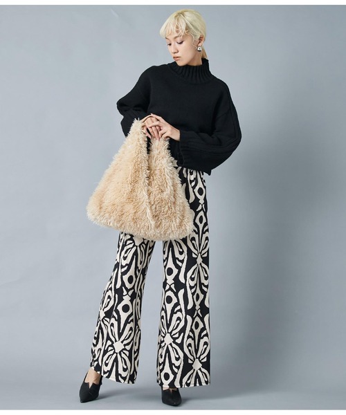 Settimissimo（セッティミッシモ）の「フェイクファー トートバッグ（トートバッグ・レディース・ブラック/ベージュ・FREE）」の17枚目の写真