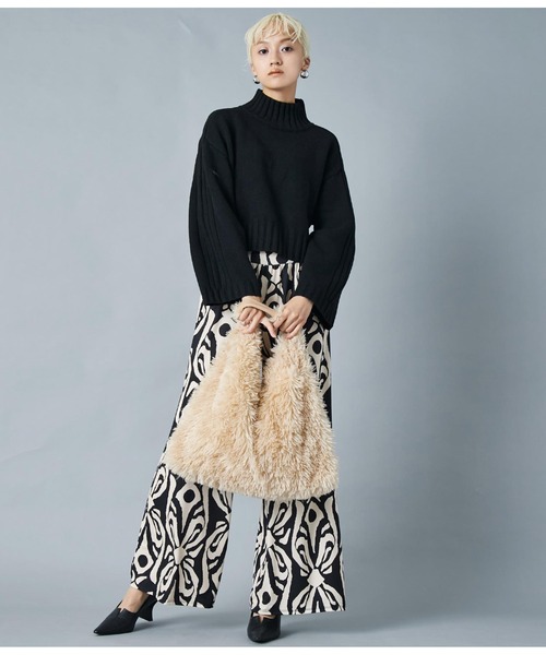 Settimissimo（セッティミッシモ）の「フェイクファー トートバッグ（トートバッグ・レディース・ブラック/ベージュ・FREE）」の18枚目の写真