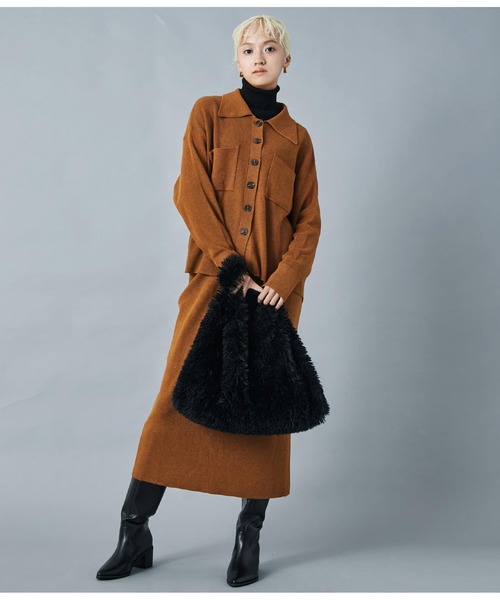 Settimissimo（セッティミッシモ）の「フェイクファー トートバッグ（トートバッグ・レディース・ブラック/ベージュ・FREE）」の10枚目の写真