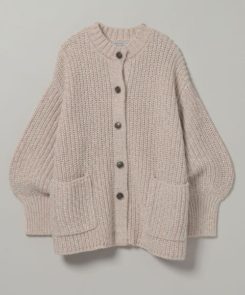 JEANASIS（ジーナシス）の「MIXヤーンオーバークルーカーディガン/989706（カーディガン/ボレロ・レディース・ブラック系その他/ホワイト系その他/ピンク系その他・FREE）」の19枚目の写真