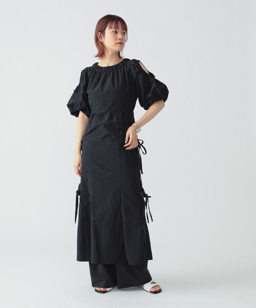 Ray BEAMS（レイビームス）の「RBS / サイド リボン ワンピース（ワンピース・レディース・ブルー/ブラック・1/0）」の3枚目の写真