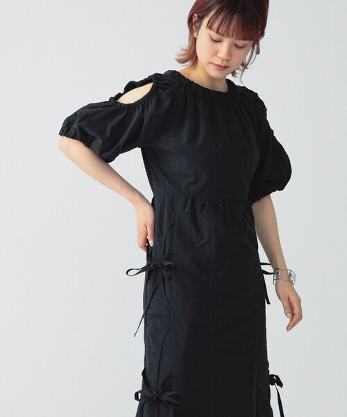 Ray BEAMS（レイビームス）の「RBS / サイド リボン ワンピース（ワンピース・レディース・ブルー/ブラック・1/0）」の8枚目の写真