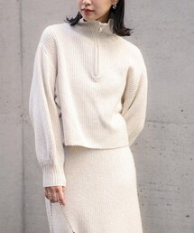 FREE'S MART | ◆ハーフジップニット×ナロースカートセットアップ(ワンピース)