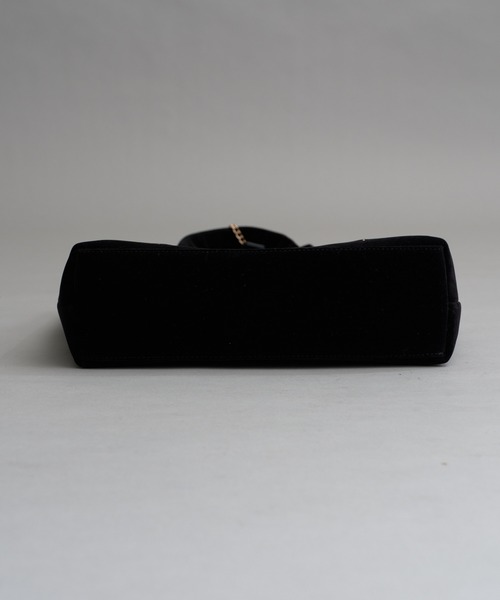 one after another NICE CLAUP(ワンアフターアナザーナイスクラップ)の「リボンチャーム付き/ベロア×ビジュートートバッグ(トートバッグ・レディース・アイボリー/ピンク/ブラック・FREE)」の12枚目の写真