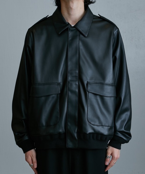 Lui's（ルイス）の「シンセティックレザーA-2フライトジャケット