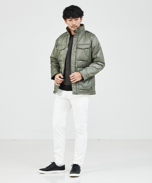 ABAHOUSE GRAY(アバハウスグレイ)の「【スポンジタッチ】シャドーカモフラ タートルネック ニット(ニット/セーター・メンズ・グレイッシュベージュ/ブラック/ホワイト/モカ・46/48)」の11枚目の写真